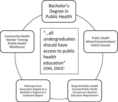 The Institute of Medicine’s call to action revisited: assuring access to public health education for U.S. college students